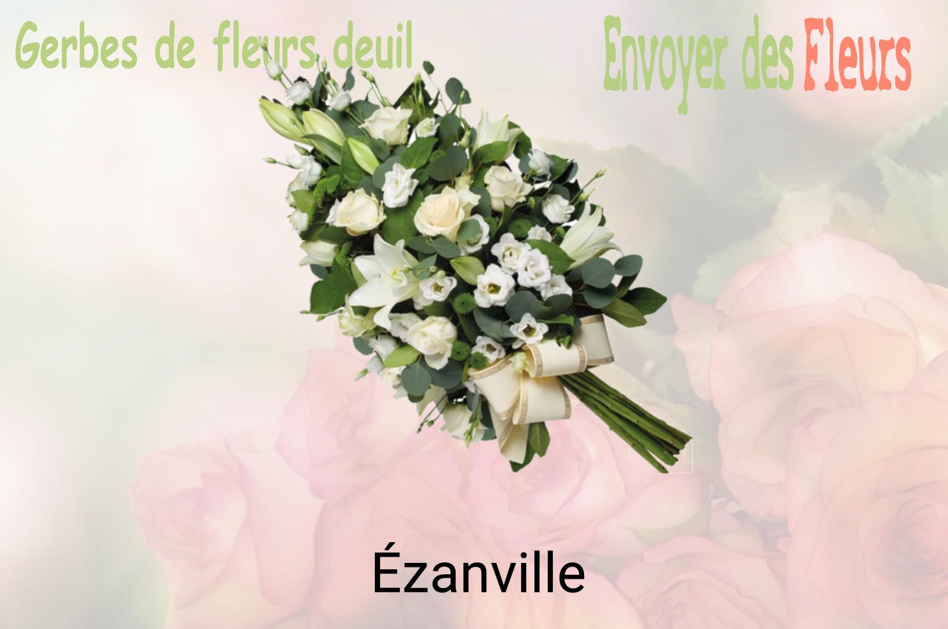 Gerbe de fleurs de deuil livrée à Ézanville